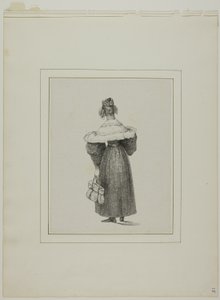 Žena při pohledu zezadu od Unknown artist