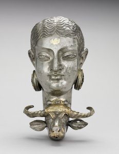 Žena a vodní buvol Rhyton od Unknown artist