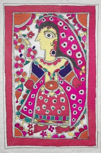 Žena z profilu směrem doleva (od malířky) od Unknown artist