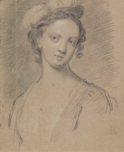 Žena na sobě opeřenou čelenku od Unknown artist