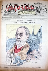 Zola odjíždí z Paříže na kole - v “”l