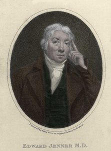 portrét Edwarda Jennera (1749-1823), anglického lékaře, objevitele imunity proti pravým neštovicím. od Unknown artist