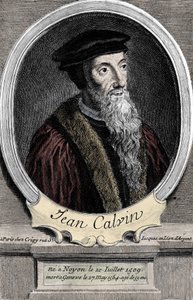portrét Jeana Calvina (1509-1564), francouzského náboženského reformátora a spisovatele. od Unknown artist