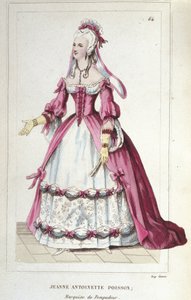 portrét Jeanne-Antoinette Poisson, markýze z Pompadour (známé jako Madame de Pompadour od Unknown artist