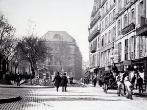V rue de Paris s divadlem Ambigu (3. obvod) od Unknown photographer