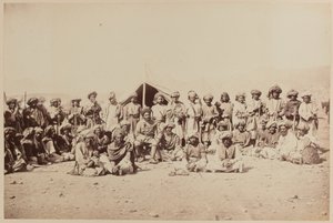 Afghánští domorodci v durbaru od Unknown photographer