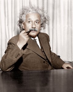 Albert Einstein v Princetonu, USA od Unknown photographer