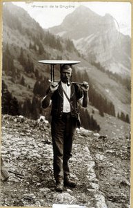 Armailli de la Gruyère - pohlednice, konec 19. století od Unknown photographer