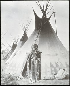 Blackfoot Indian, oblast Calgary od Unknown photographer