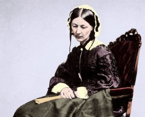 Florence Nightingale (1820-1910) od Unknown photographer