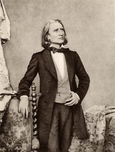 Franz (Ferencz) Liszt (1811-1886), maďarský klavírista a skladatel (čb fotografie) od Unknown photographer