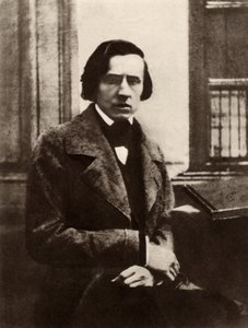 Fryderyk Chopin (1810-1849), polský skladatel a klavírista (čb fotografie) od Unknown photographer