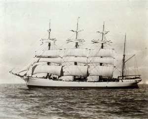 Francouzská plachetnice Emile Renouf u Le Havre 2.7.1897 Fotografie od Unknown photographer