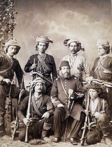 Gruzínští válečníci z Batum (nebo Batumi), město Gruzie, hlavní město Adjarie od Unknown photographer
