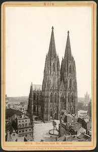 Německo, Severní Porýní-Vestfálsko, Kolín nad Rýnem, katedrála, vydavatelství Roemmler a Jonas, Drážďany od Unknown photographer