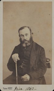 Generálporučík Sir James Outram v civilu, Nice, 1862 od Unknown