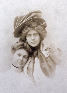 Natalie Clifford Barney a Renee Vivien, Francie, asi 1900 (čb fotografie) od Unknown photographer