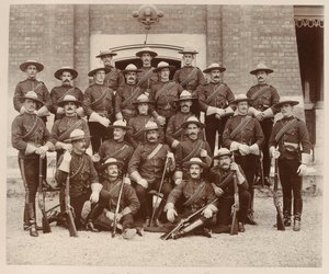 Severozápadní jízdní policie, Chelsea Barracks, Diamond Jubilee od Unknown photographer