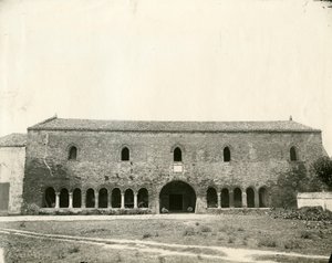 Palazzo della Ragione, opatství Pomposa, Emilia-Romagna, Itálie, cca 1890 od Unknown photographer