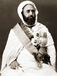 Portrét Abd el Kader (Abd El-Kader) kolem roku 1875. od Unknown photographer