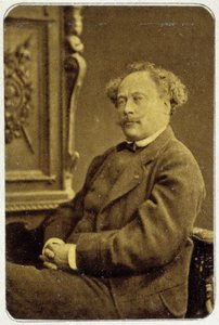 Portrét Alexandra Dumase Jr. (1824 - 1895) v roce 1884 od Unknown photographer
