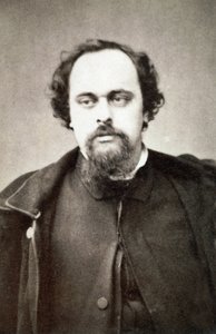 Portrét Dante Gabriel Rossetti (1828-1882) - asi 1860 od Unknown photographer
