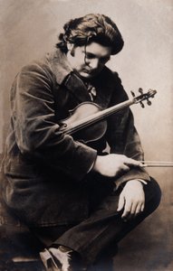 Portrét Eugene Ysaye (černobílá fotografie) od Unknown photographer