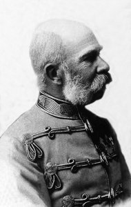 Portrét Františka Josefa I. Rakouského (1830-1916), rakouského císaře v letech 1848 až 1916, českého krále a uherského krále v letech 1867 až 1916. od Unknown photographer
