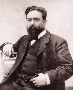 Portrét Isaaca Albenize (1860-1909), španělského pianisty a skladatele. Fotografie, 1886. Nadace Albeniz, Madrid. od Unknown photographer