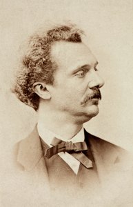 Portrét Josepha Tagliafica, cca 1860 (černobílá fotografie) od Unknown photographer