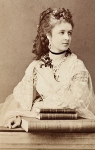 Portrét Pauline Lucca, cca 1860 (č/b foto) od Unknown photographer