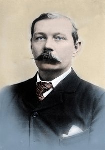 Portrét Sira Arthura Conana Doyla (1859-1930), anglického spisovatele, tvůrce postavy „Sherlocka Holmese“. od Unknown photographer