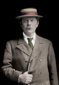 Portrét Sira Arthura Conana Doyla (1859-1930), anglického spisovatele, tvůrce postavy „Sherlocka Holmese“. od Unknown photographer