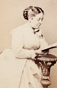 Muotokuva Therese Tietjensistä, n. 1860-luku (mv/w kuva) od Unknown photographer