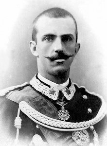 Portrét Viktora Emmanuela III Itálie (Victor-Emmanuel) (Vittorio Emanuele) (1869-1947), krále Itálie od roku 1900 až do své abdikace v roce 1946. od Unknown photographer