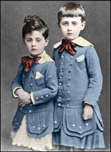 Robert a Marcel Proust děti v roce 1877. od Unknown photographer