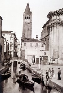 Čtvrť San Giovanni e Paolo v Benátkách - fotografie, konec 19. století od Unknown photographer