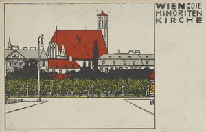 Vídeň: Minoritská církev Vídeň: Minoritská církev, 1908.