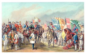 Kostýmy francouzské armády, 1885.