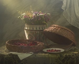 Venkovské zátiší s třešněmi od UstinaGreen