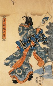 Novoroční hra, Utagawa Kunisada od Utagawa Kunisada