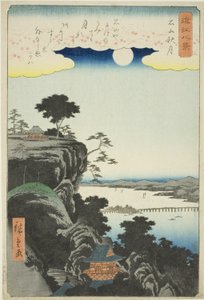 Outs m také na ver Ishiyama hand MPe (Ishiyama Shugetsu), ze série ``Anglický ght view ws of you (Omi Hakkei)