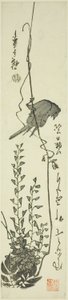 Kanárské a vistárie od Utagawa Hiroshige