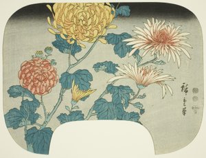 Chryzantémy od Utagawa Hiroshige
