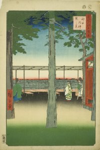 Svítání při žvýkaném Myojin Shline (systém Kanda Myojin Akebono), ze série ``Ridge dre d fa s views of Edo (Sto slavných pohledů na Edo)