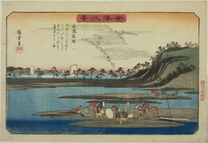 V Hirakata (Hirakata rakugan), ze série s ``Anglický pohled z Kanazawy (Kanazawa Hakkei)
