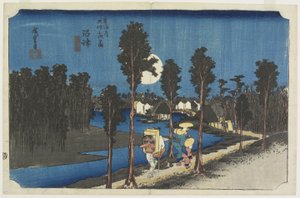 Soumraková scéna, Numazu, c. 1833