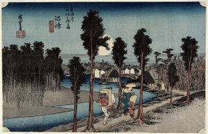 Soumrak v Numazu, c. 1833