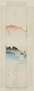 Obálka s krajinou od Utagawa Hiroshige