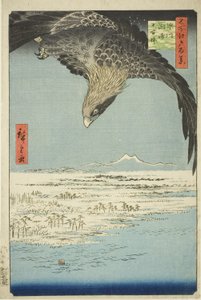 Fukagawa Susaki a Jumantsubo (Fukagawa Susaki Jumantsubo), ze série kei)” od Utagawa Hiroshige